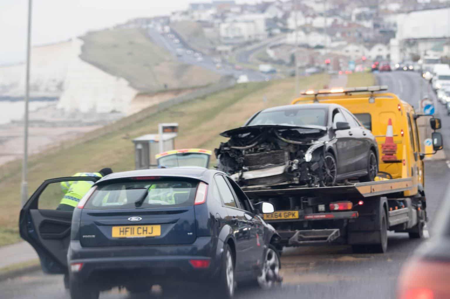 Sussex News Headon collision in Saltdean