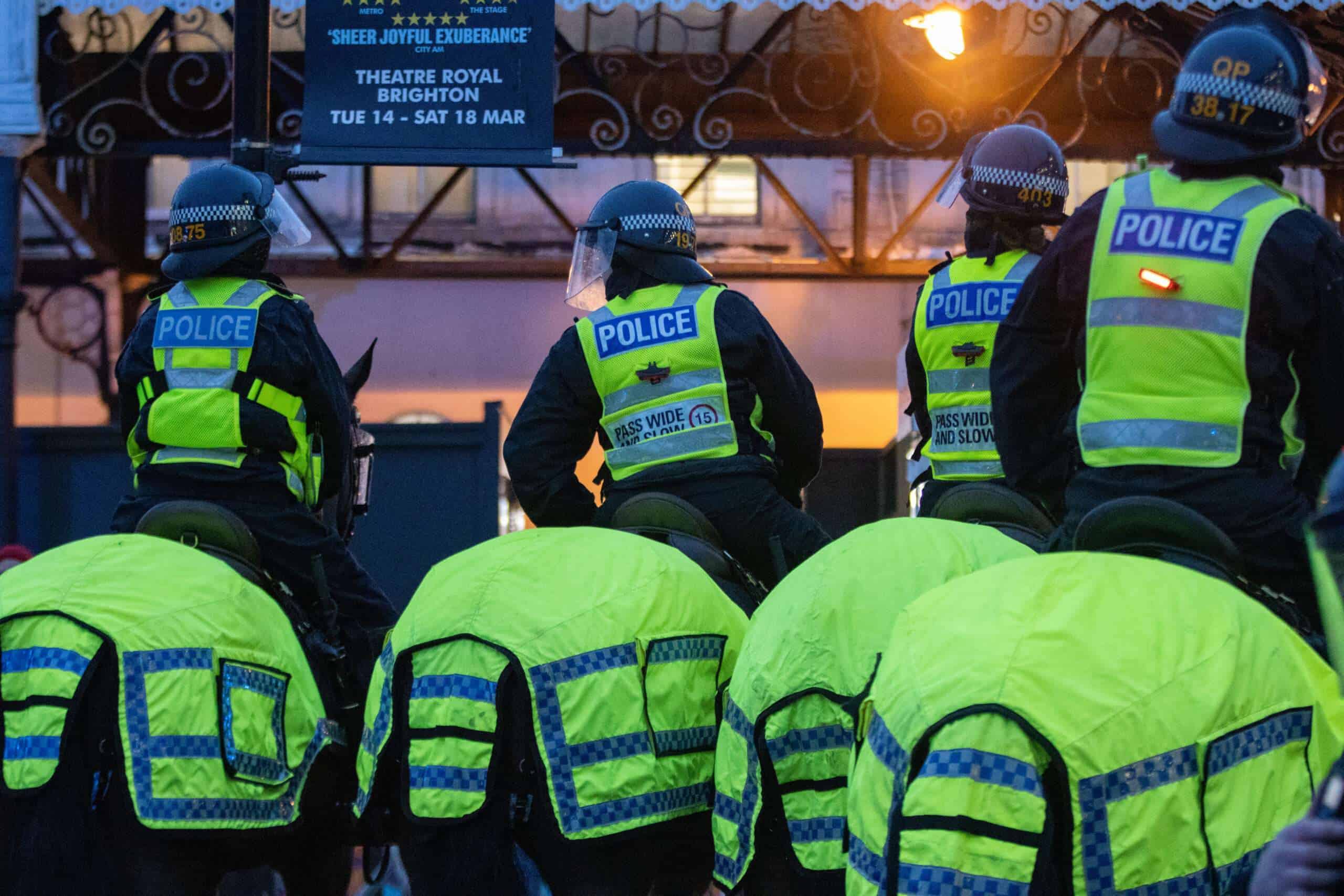 PSU Officers ahead of a football match 2022
