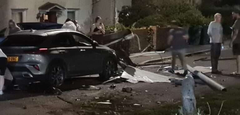 brighton bus stop crash