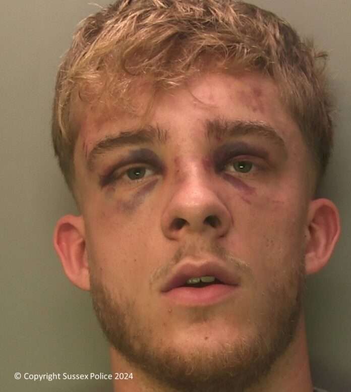 Alfie Reedman, 20, of Westergate Close, Ferring, walked into Tesco Express in Goring Way on Saturday, 21 October at about 7.50am. He threatened staff at knifepoint and demanded cash from the till, where he stole hundreds of pounds.
