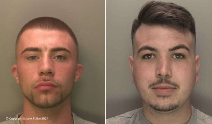 Two men have been convicted of murder after a man was fatally stabbed in Crawley.