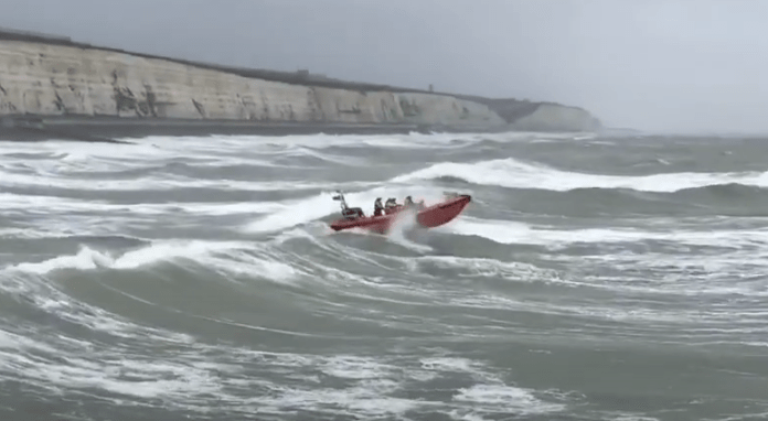 Search for persons reported in the water at Brighton