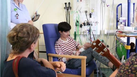 Sadie. £100k grant from Youth Music to help support children in hospitals across Sussex