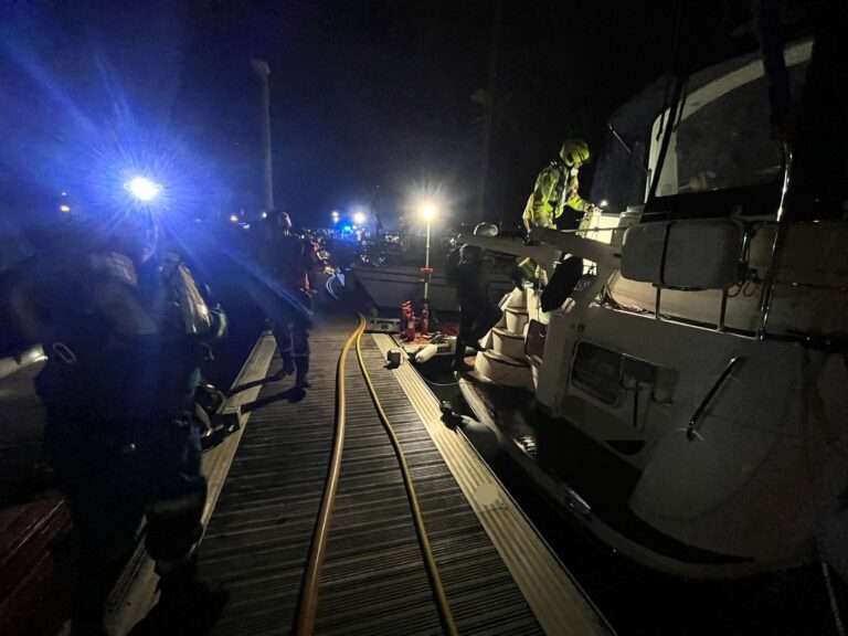 Fire Erupts on Boat in Chichester Marina