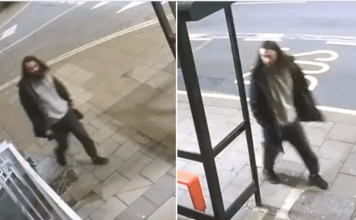 A man was seen to throw a brick through the window of the restaurant in London Road at 3.30am on Wednesday 21 February,