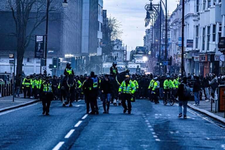 Enhanced security measures in place as fans gather for Brighton vs. Roma match