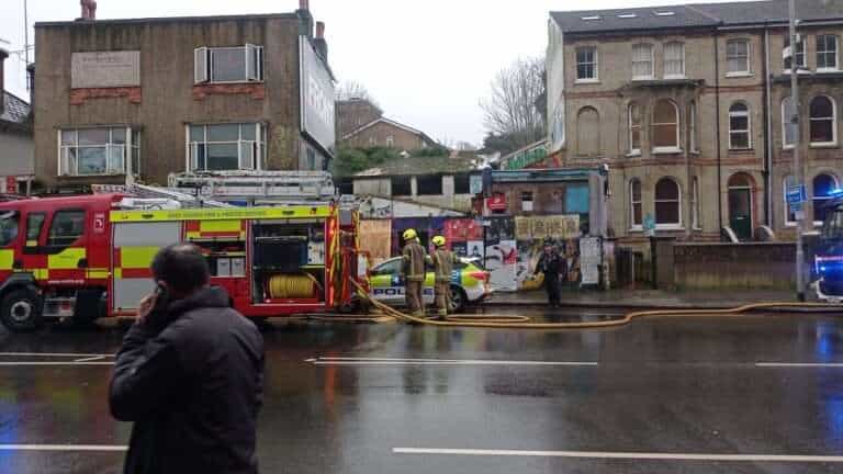 Blaze Ignites Again at Gladstone Terrace, Lewes Road, Brighton,