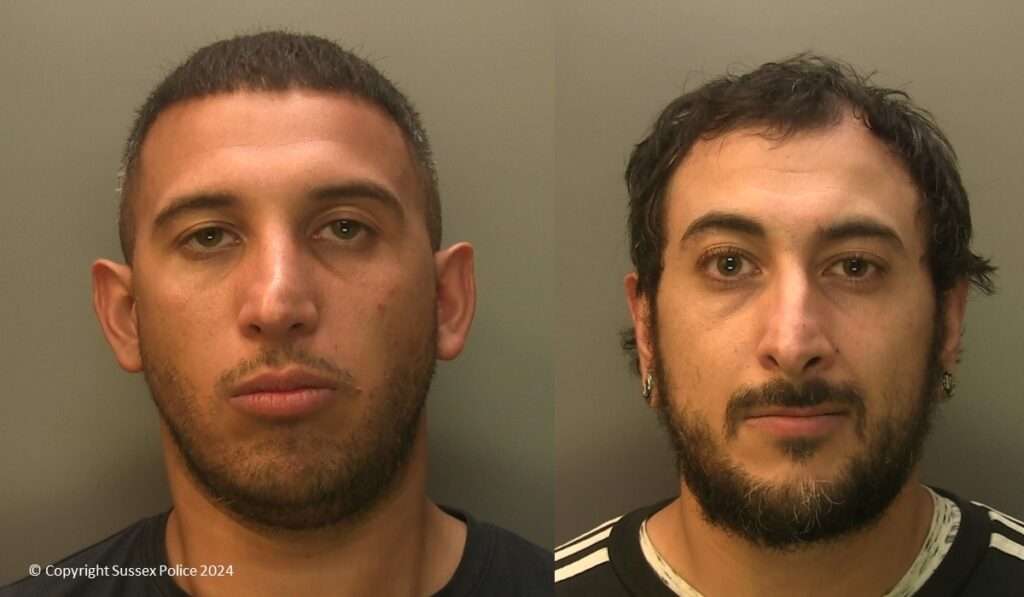 Two men have been sentenced after a vehicle was petrol bombed in Mile Oak.
