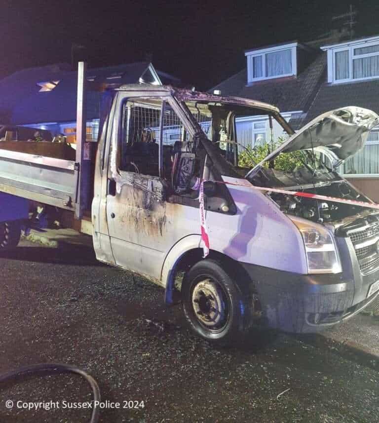 Two men have been sentenced after a vehicle was petrol bombed in Mile Oak.