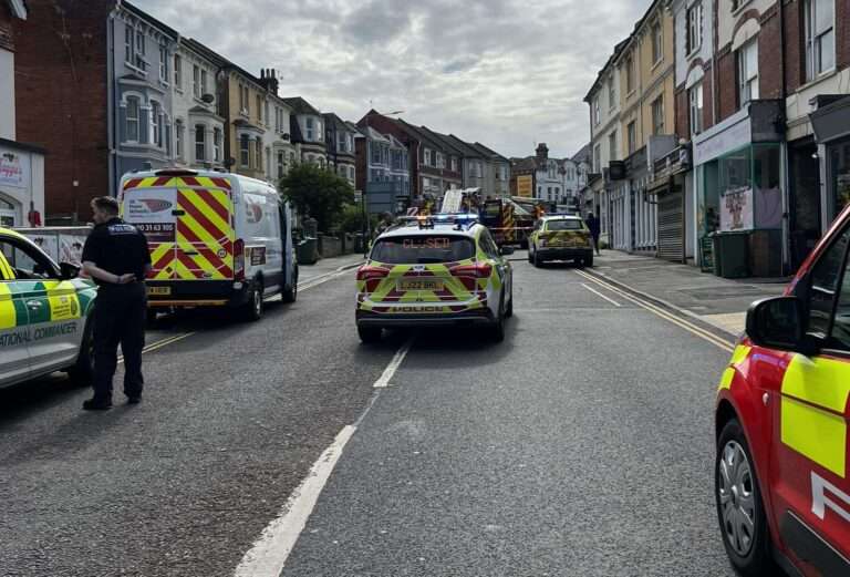 fire in London Road, Bexhill