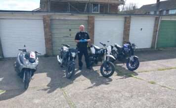 Police Discover Hidden Bikes in Eastbourne's Vacant Garage