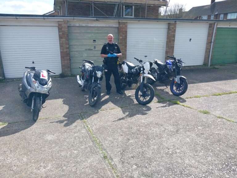 Police Discover Hidden Bikes in Eastbourne's Vacant Garage