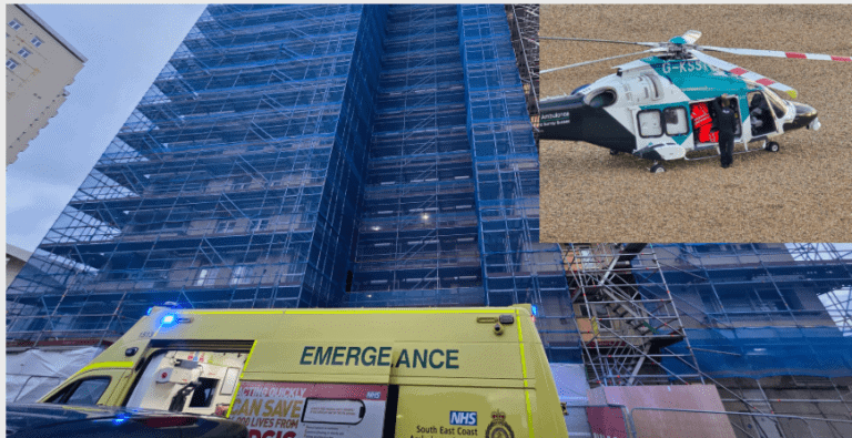 Major Incident in Kemptown: Air Ambulance and Police Respond