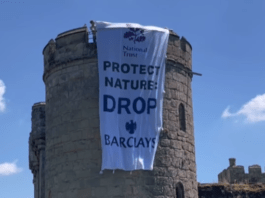 Fossil Free London Targets National Trust at Bodiam Castle