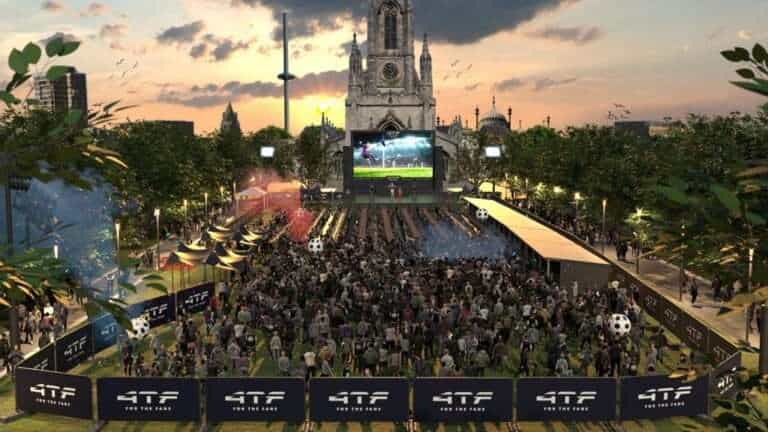 Fan Park in Brighton 2024 euro