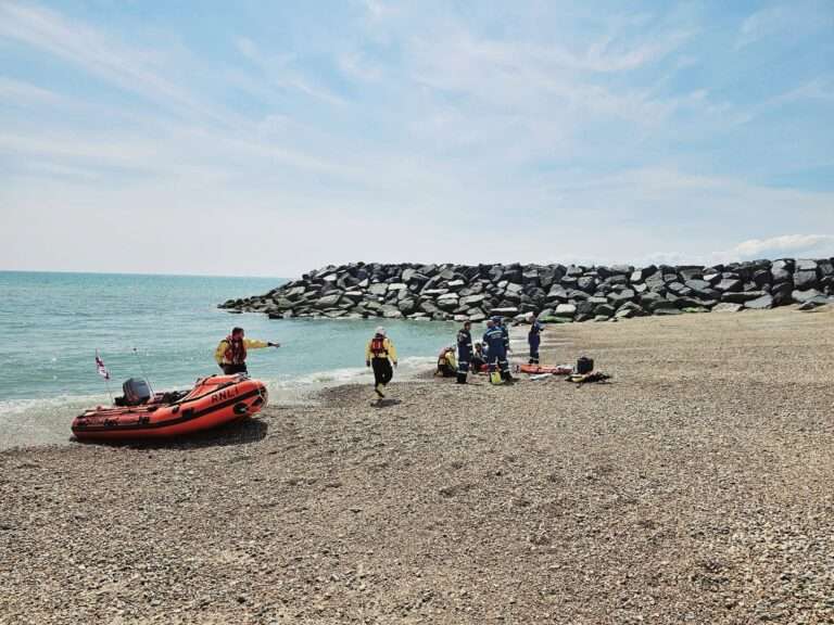 Selsey Coastguard Team Responds to Injured Beachgoer