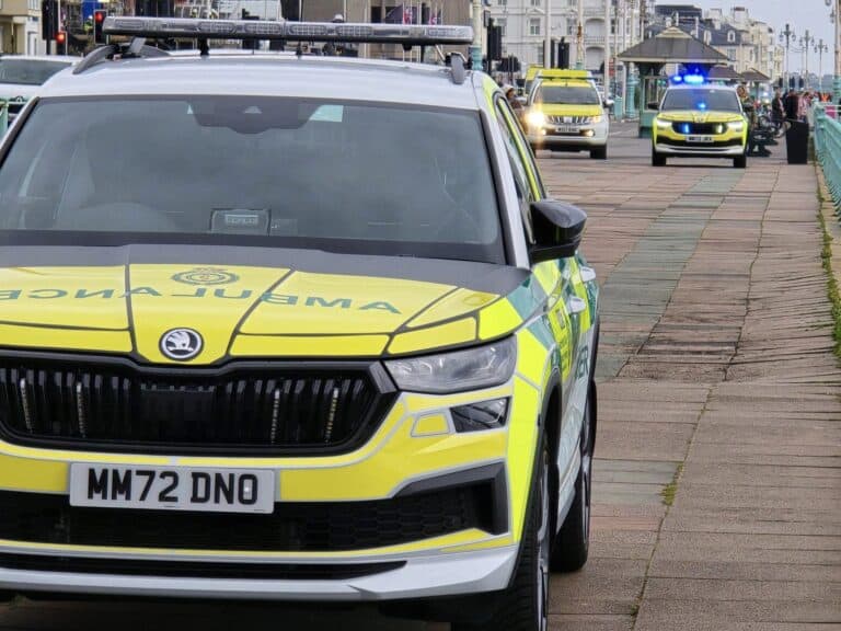 brighton seafront emergency secamb coastguard police