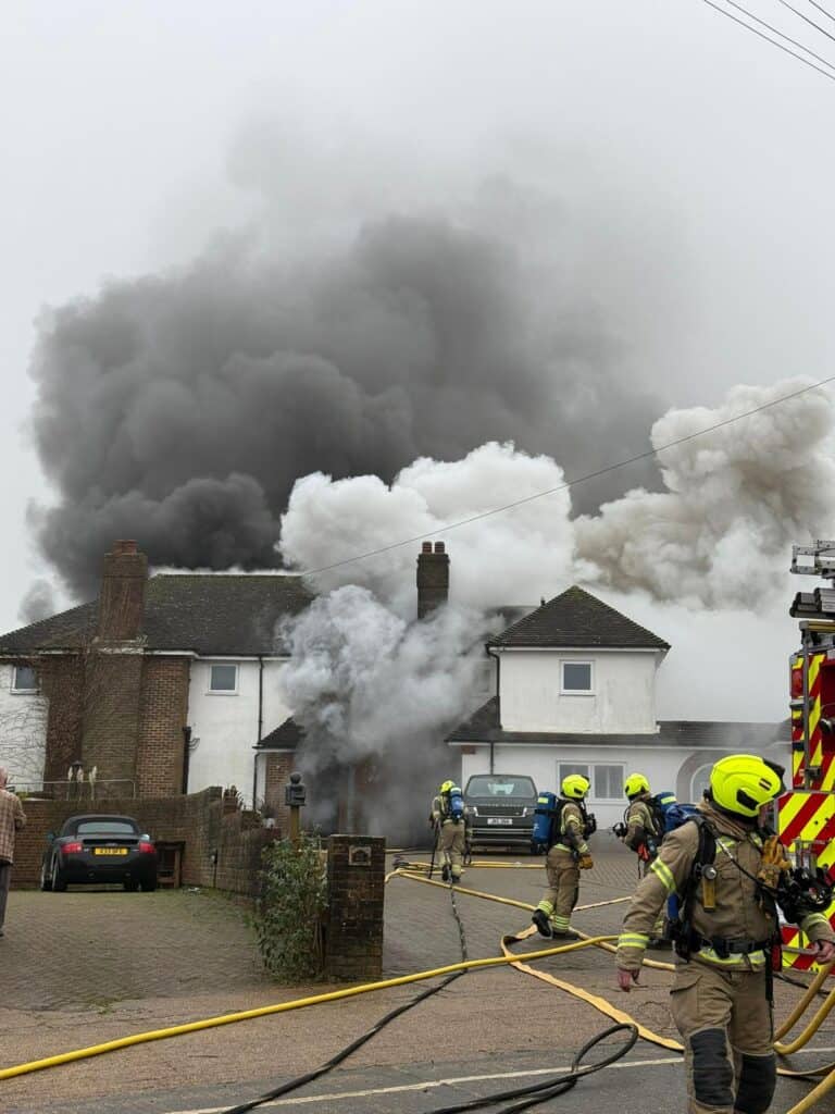 Brighton garage fire