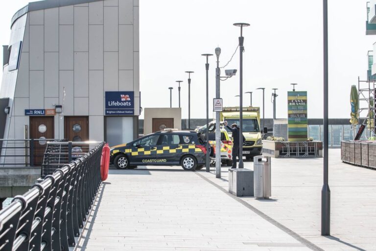 Coastguard ambulance Brighton marina rnli station lifeboat