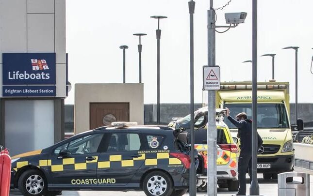 Coastguard ambulance Brighton marina rnli station lifeboat