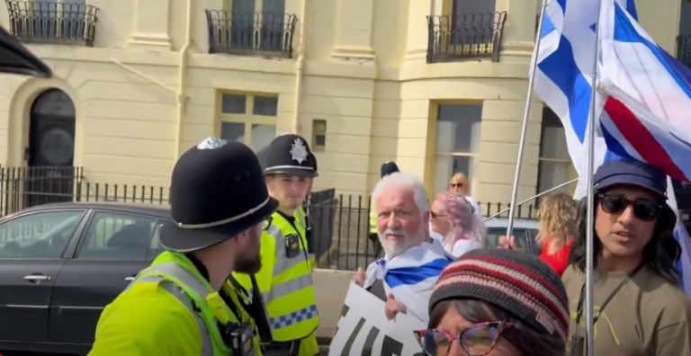 Pro-Palestinian March Allowed as Pro-Israel Group Blocked by Police in Brighton