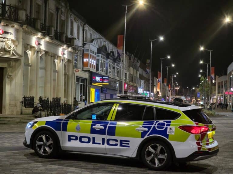 Police Night Eastbourne town car