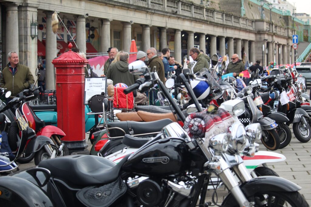 VIDEO: From Brawls to Bunnies: Mods and Rockers Spread Easter Cheer at Royal Alex 1 Over 200 Easter eggs delivered by scooters and bikes to Brighton’s children’s hospital. 2025