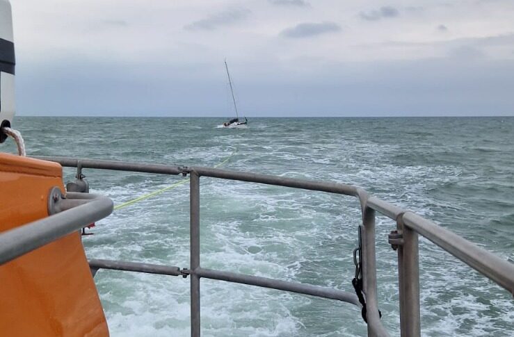 Yacht Racing From Eastbourne to Cowes Saved by Newhaven RNLI Crew