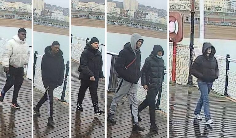 Images Released After Robbery of Two 13-Year-Old Boys on Brighton Pier
