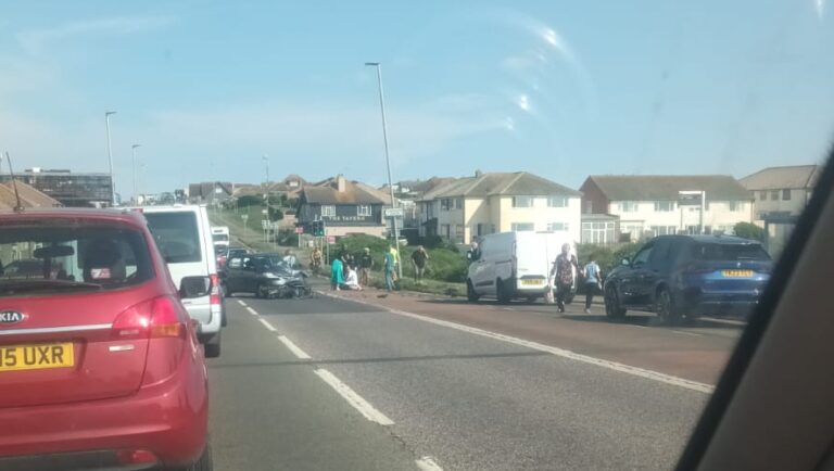 Teen Motorcyclist Injured in A259 Crash at Telscombe Cliffs
