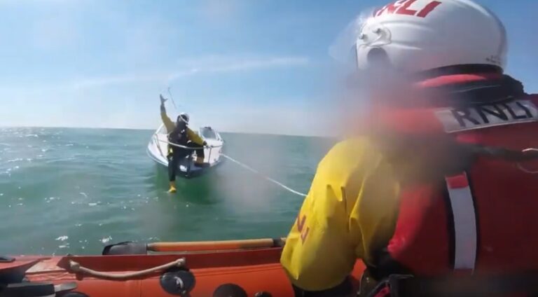 Newhaven RNLI called out to boat experiencing engine failure during training