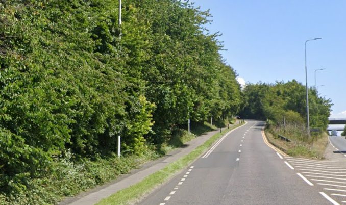 A27 Falmer slip road Eastbound