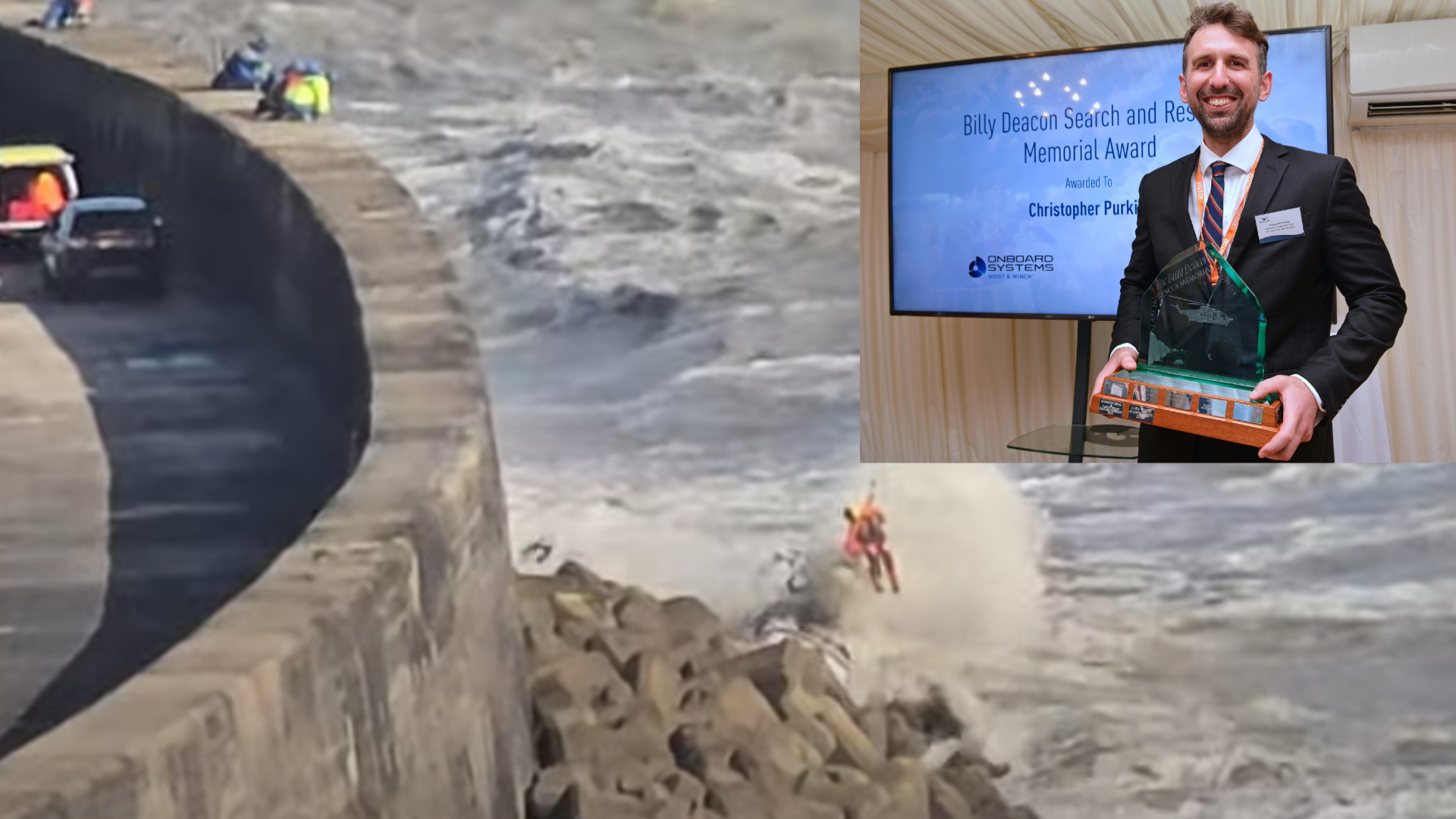 Hero Winch Paramedic Honoured for Daring Sea Rescue at Newhaven Breakwater