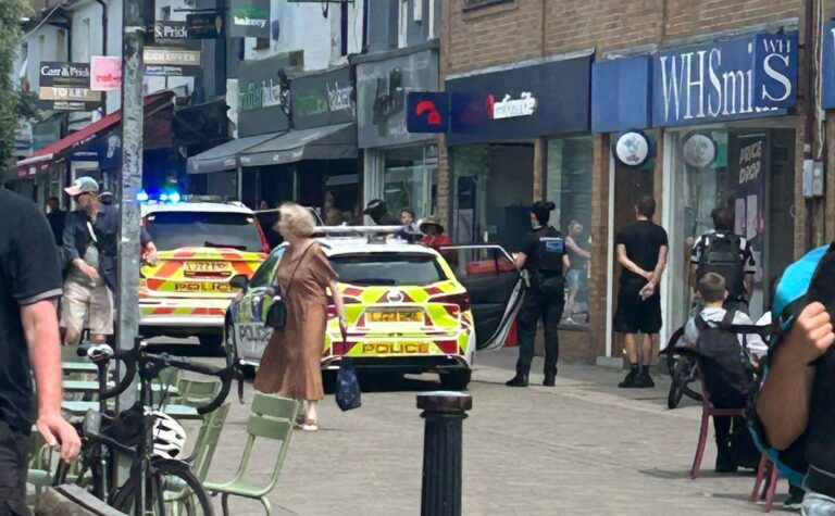 Armed Man Arrested Outside Hove Nationwide