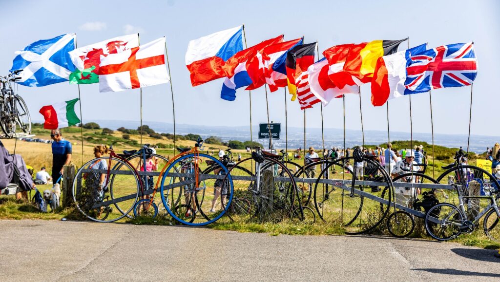 Cyclists from Around the World Compete in 2025 Beachy Head Penny Farthing Race
