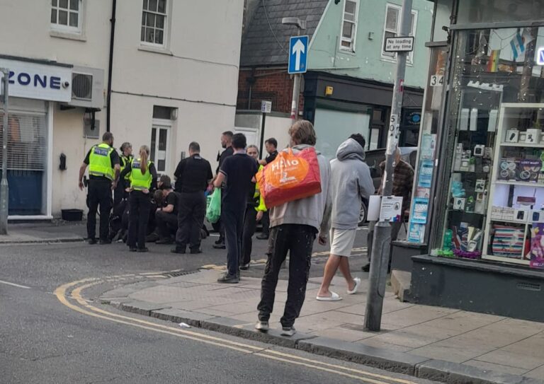 Brighton officer injured in St James’s Street disorder