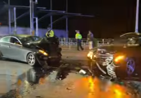 Two black Mercedes involved in early morning crash, police appeal for witnesses