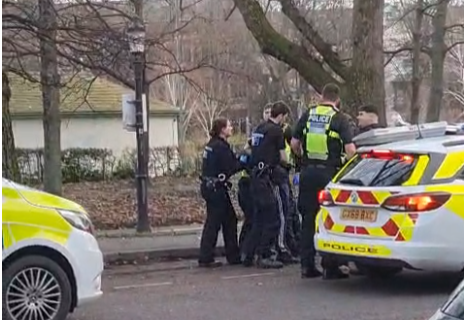 Police have arrested a 33-year-old man on suspicion of indecent exposure after reports of a man exposing himself near the fountains at The Level on Thursday (11 Dec) between 1–1.40pm.