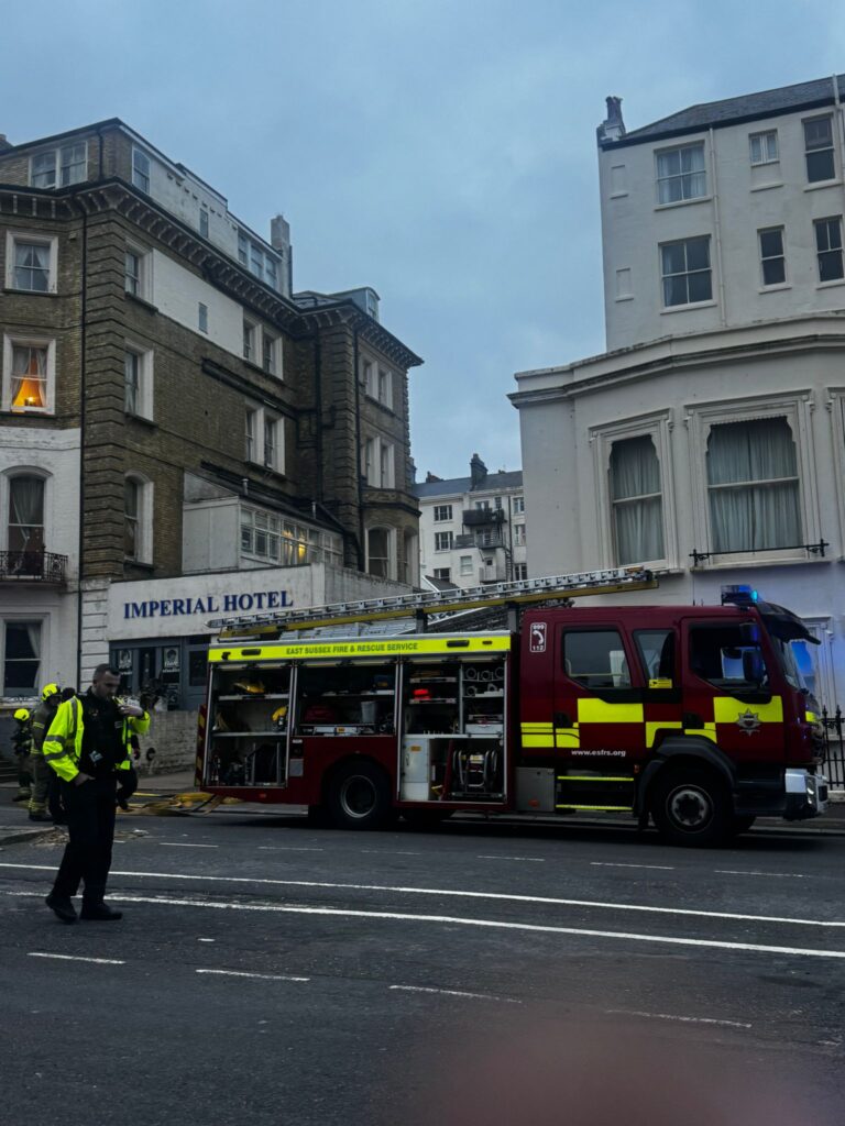 Blaze breaks out at Imperial Hotel in Hove as guests evacuated