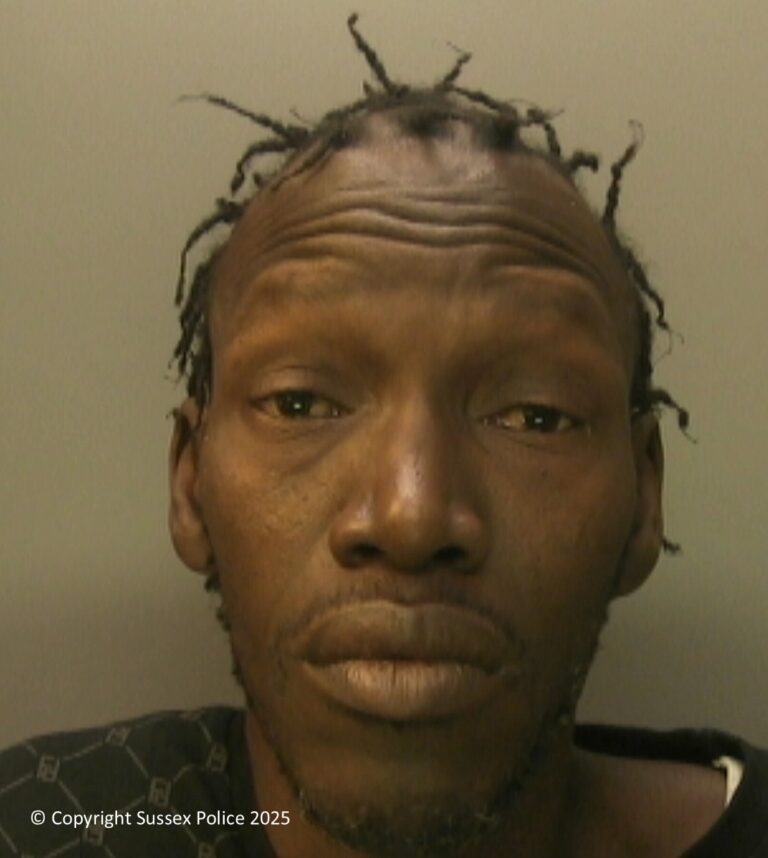 Alieu George, 45, of no fixed address, was convicted of rape and sexual assault by penetration following a trial at Brighton Crown Court. He denied the charges but was found guilty by a jury on Wednesday, 17 December.